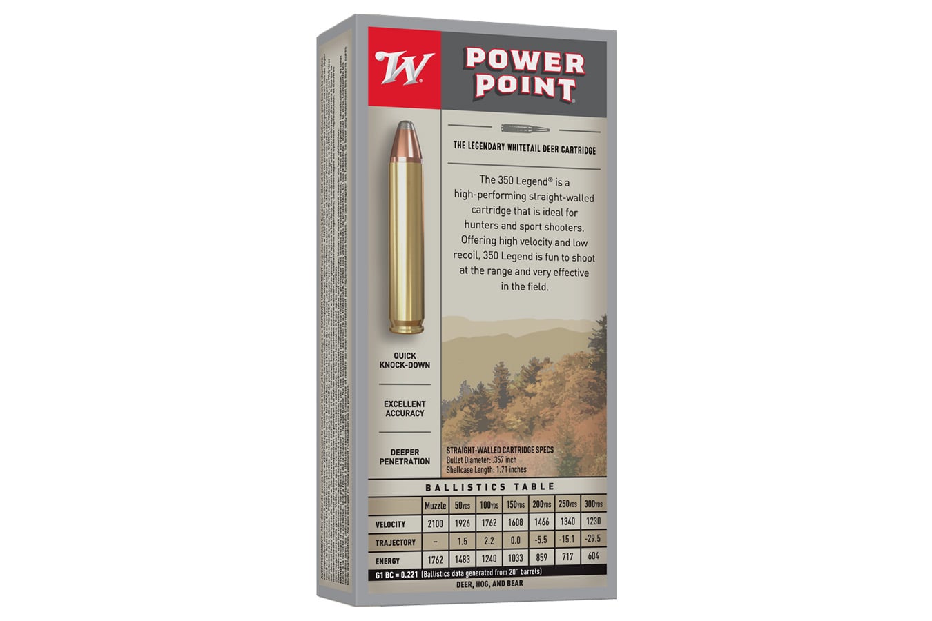 WINCHESTER AMMO 350 Legend 180 gr Power-Point 20/Box